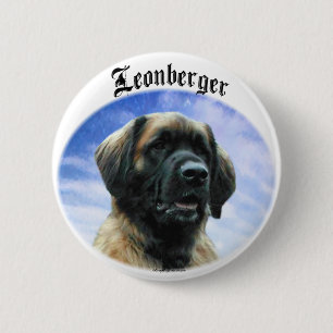 Badge Rond 5 Cm Nuages de Leonberger