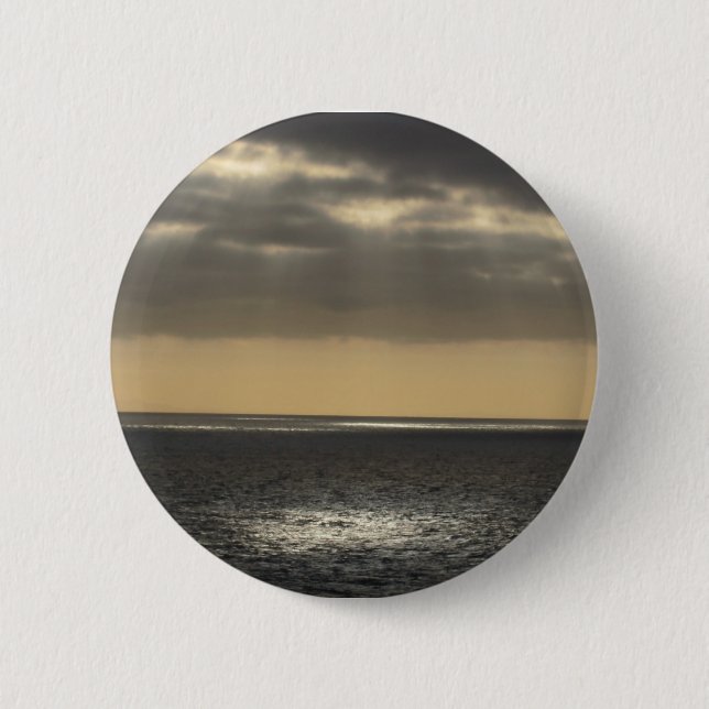 Badge Rond 5 Cm Nuages en mer (Devant)