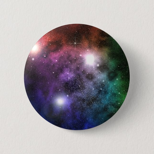Badge Rond 5 Cm Nuages spatiaux (Devant)