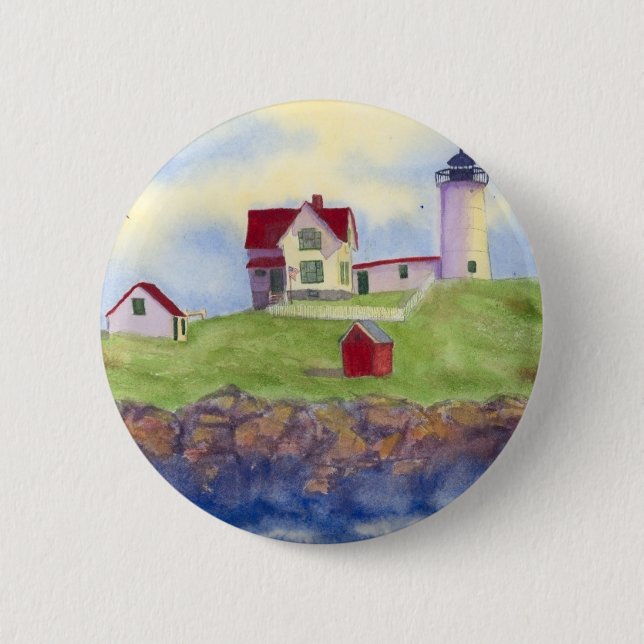 Badge Rond 5 Cm nubble d'été (Devant)