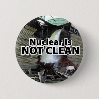 Badge Rond 5 Cm Nucléaire n'est pas propre - le Yankee du Vermont