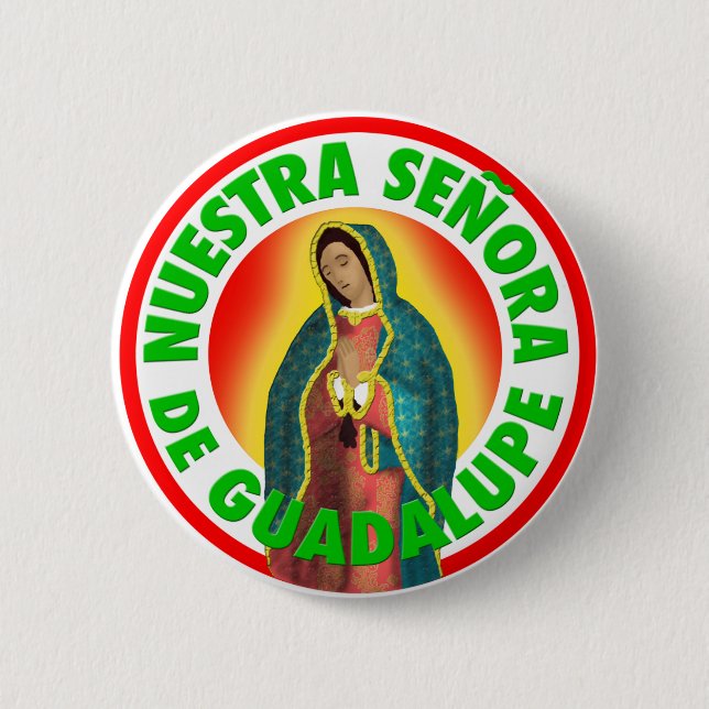 Badge Rond 5 Cm Nuestra Señora De Guadalupe (Devant)
