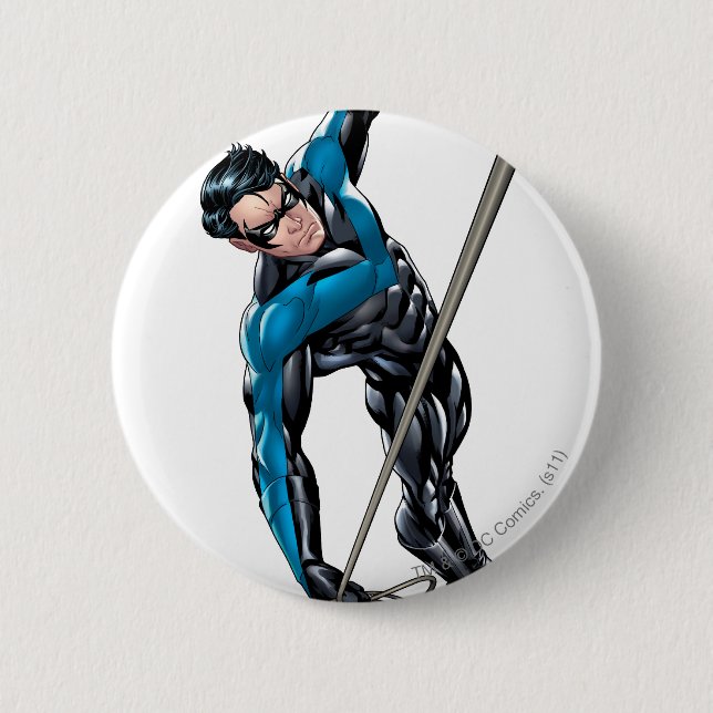 Badge Rond 5 Cm Nuit avec corde (Devant)