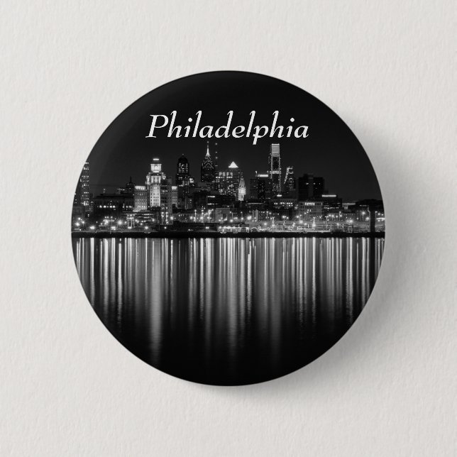 Badge Rond 5 Cm Nuit b/w de Philly (Devant)