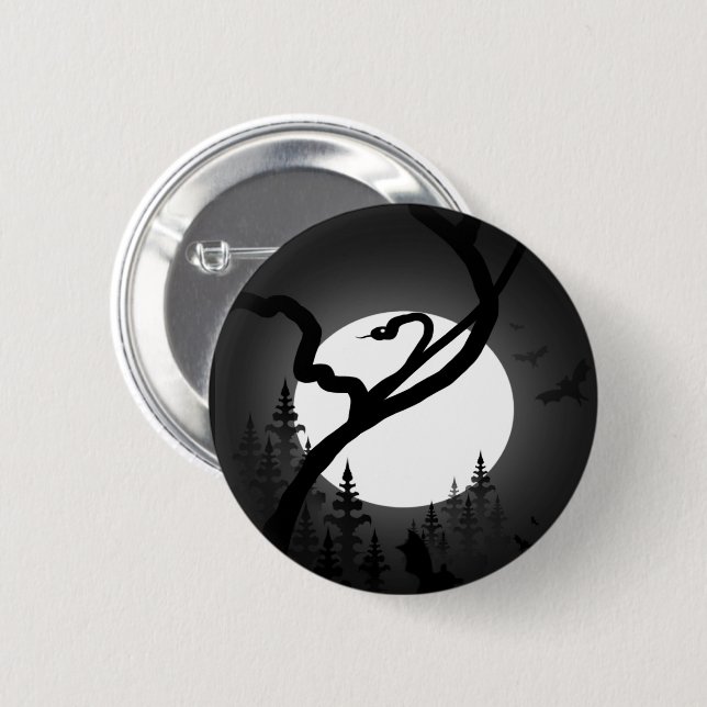 Badge Rond 5 Cm Nuit enchantée (Devant & derrière)