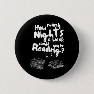 Badge Rond 5 Cm Nuits de lecture 6-7 Mème Prof d'anglais Amateur d