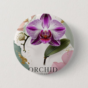 Badge Rond 5 Cm Nuits des orchidées, New York Botanical Garden BUT