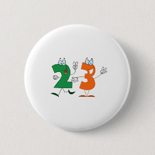 Badge Rond 5 Cm Numéro 23
