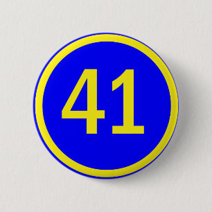 Badge Rond 5 Cm numéro 41 dans un cercle