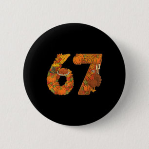 Badge Rond 5 Cm Numéro 67 Correspondant Six Sept 6 7 Mème 67 Remer