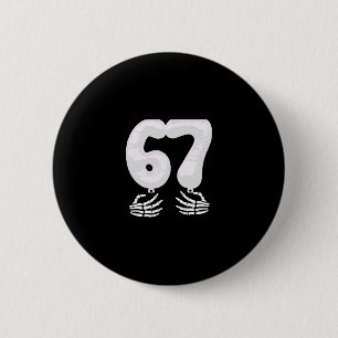 Badge Rond 5 Cm Numéro 6 correspondant 67 Six Sept Mème Couple Hal