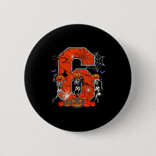 Badge Rond 5 Cm Numéro 6 Six Sept Mème 6 7 Halloween Squelette Dan