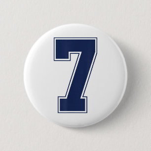 Badge Rond 5 Cm Numéro 7 6 Costume de couple Duo 67 Six Sept Mème