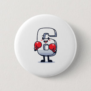 Badge Rond 5 Cm Numéro 7 correspondant 67 Meme Boxe Hommes Femmes
