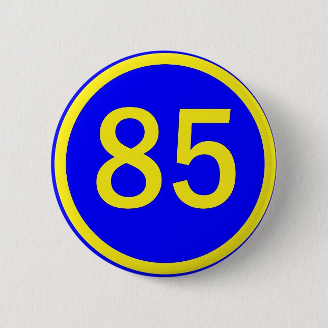 Badge Rond 5 Cm numéro, 85, dans un cercle (Devant)