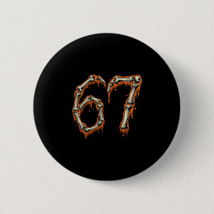 Badge Rond 5 Cm Numéro Drôle 6 67 Costume de Mème Groupe Correspon