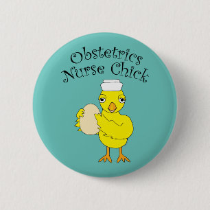 Badge Rond 5 Cm Nurse Chick