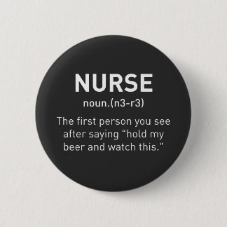 Badge Rond 5 Cm Nurse Definition Funny | Registered Nurse Gifts