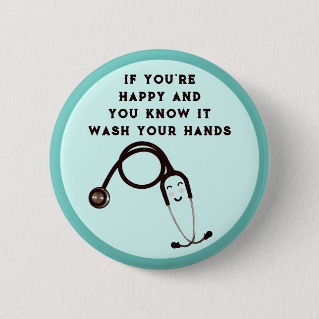 Badge Rond 5 Cm Nurse Humor Button (Devant)
