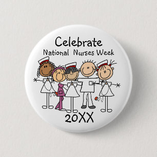 Badge Rond 5 Cm Nurses Week 2022 T-shirts and Gifts Button