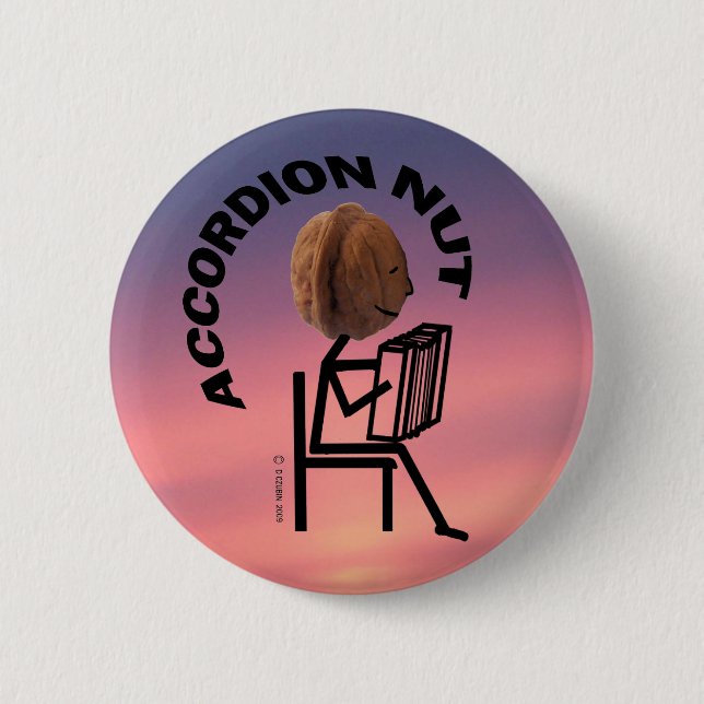 Badge Rond 5 Cm Nut d'accordion (Devant)