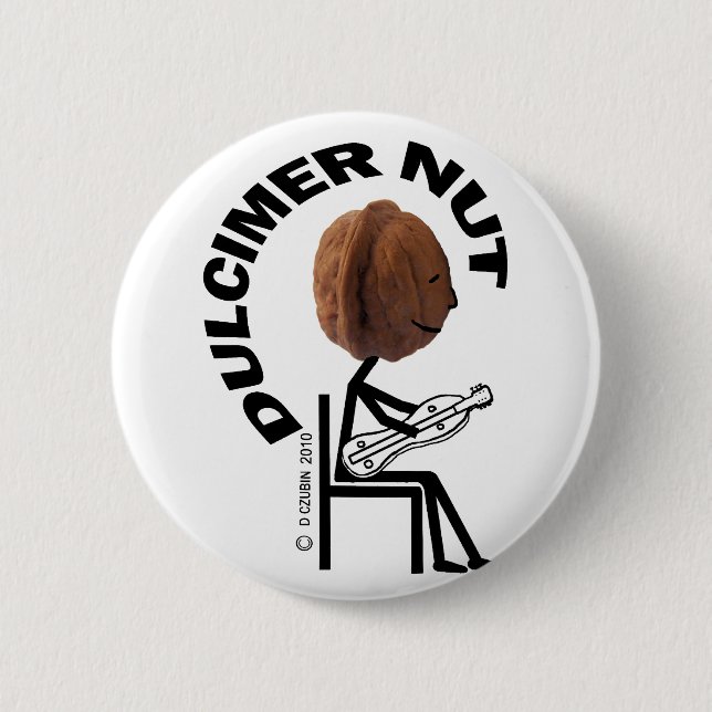 Badge Rond 5 Cm Nut Dulcimer (Devant)