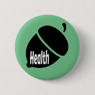 Badge Rond 5 Cm Nut santé Vie saine pour la vie