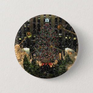 Badge Rond 5 Cm NYC Rockefeller Center