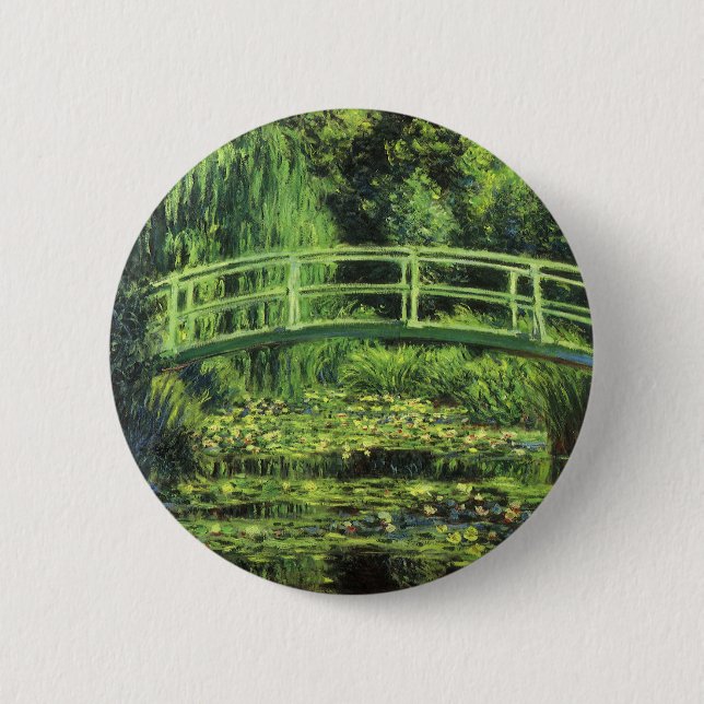 Badge Rond 5 Cm Nymphéas de Claude Monet, Art ancien (Devant)