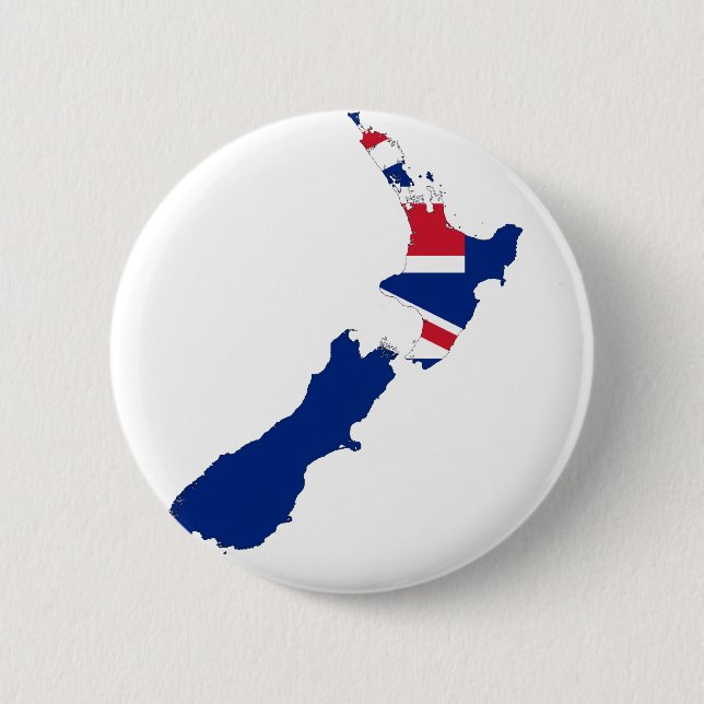 Badge Rond 5 Cm NZ de la Nouvelle Zélande (Devant)