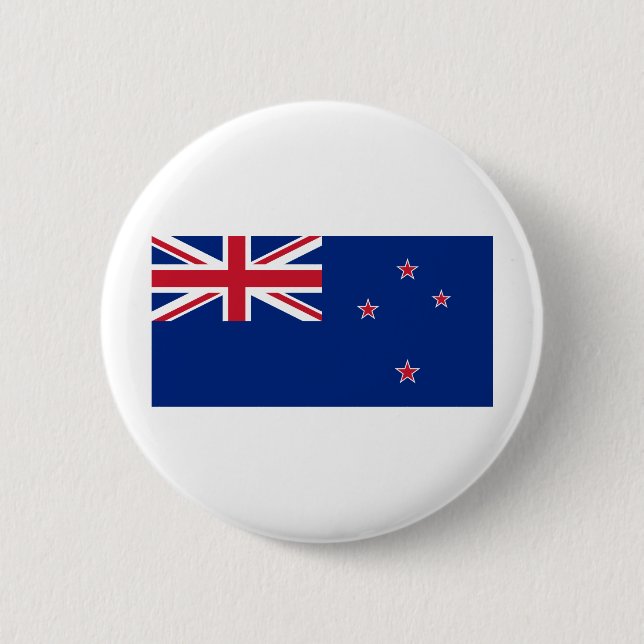 Badge Rond 5 Cm NZ de la Nouvelle Zélande (Devant)