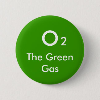 Badge Rond 5 Cm O, 2, le gaz vert - customisé