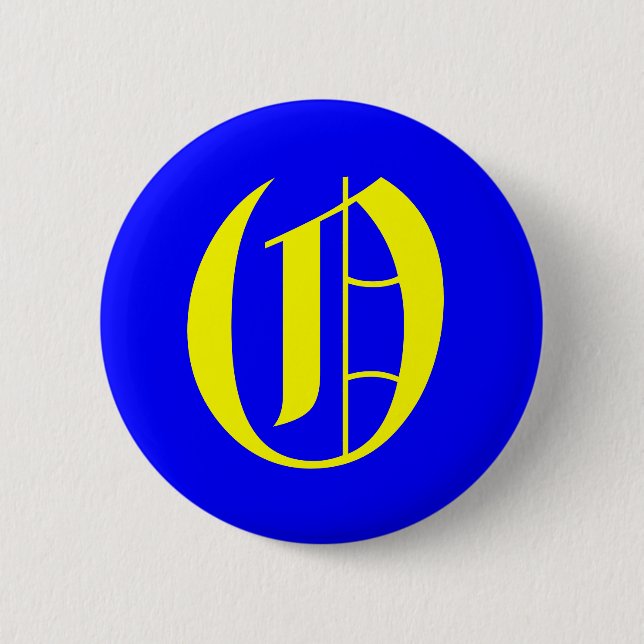 BADGE ROND 5 CM O - ANCIEN ANGLAIS (Devant)