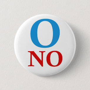 Badge Rond 5 Cm O aucun tee - shirt d'Obama