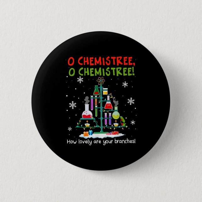 Badge Rond 5 Cm O Chemistree How Lovely Are Your Branches Teacher  (Devant)