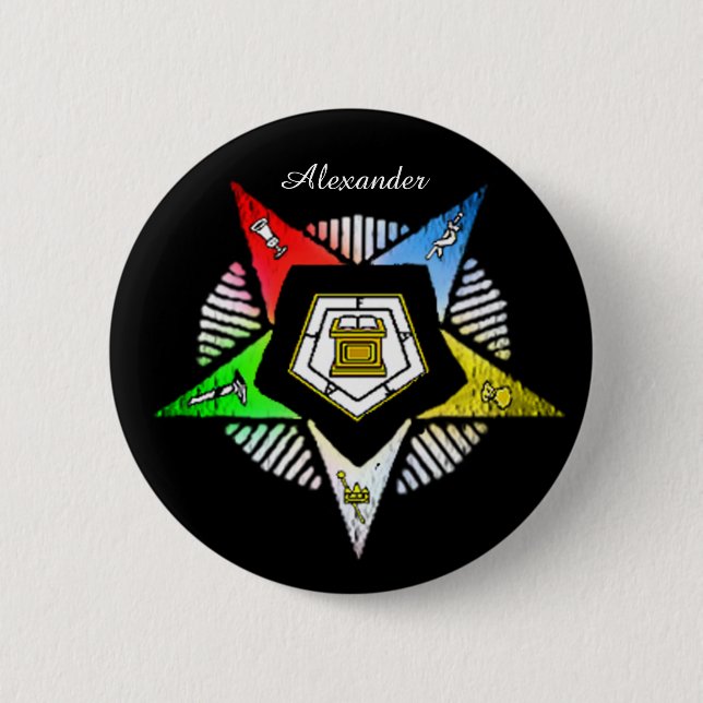 BADGE ROND 5 CM O.E.S. (Devant)