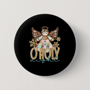 Badge Rond 5 Cm Ô Nuit Sainte Ange Patchwork Chrétien Jésus Christ