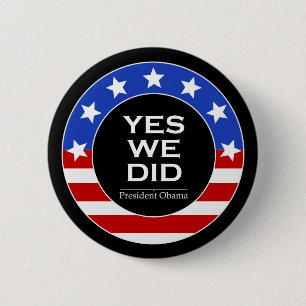 Badge Rond 5 Cm O Oui Nous L'Avons Fait Étoiles - Bouton