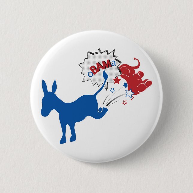 Badge Rond 5 Cm oBAMa (Devant)