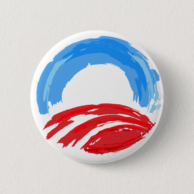 Badge Rond 5 Cm Obama (Devant)
