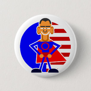 BADGE ROND 5 CM OBAMA
