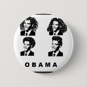 Badge Rond 5 Cm Obama