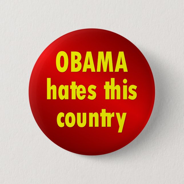 Badge Rond 5 Cm Obama (Devant)