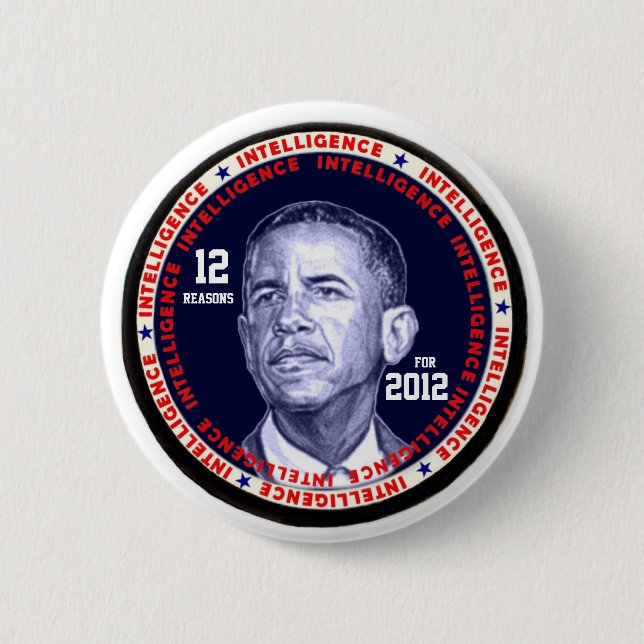 Badge Rond 5 Cm Obama12 raisonne bouton (Devant)