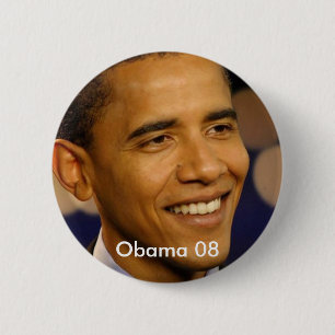 Badge Rond 5 Cm Obama 08