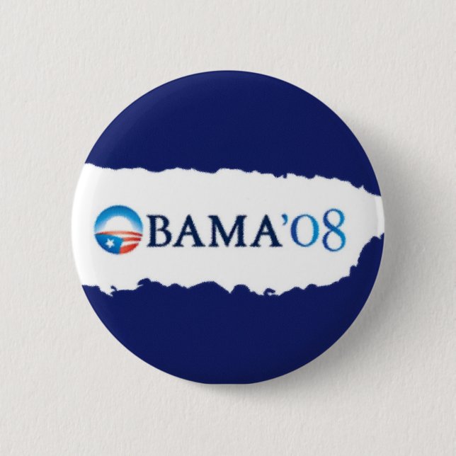 Badge Rond 5 Cm Obama '08 (Devant)