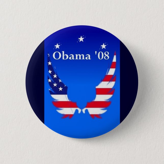 Badge Rond 5 Cm Obama '08 (Devant)