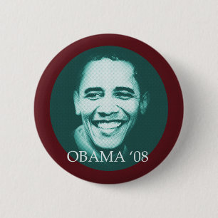 Badge Rond 5 Cm Obama '08