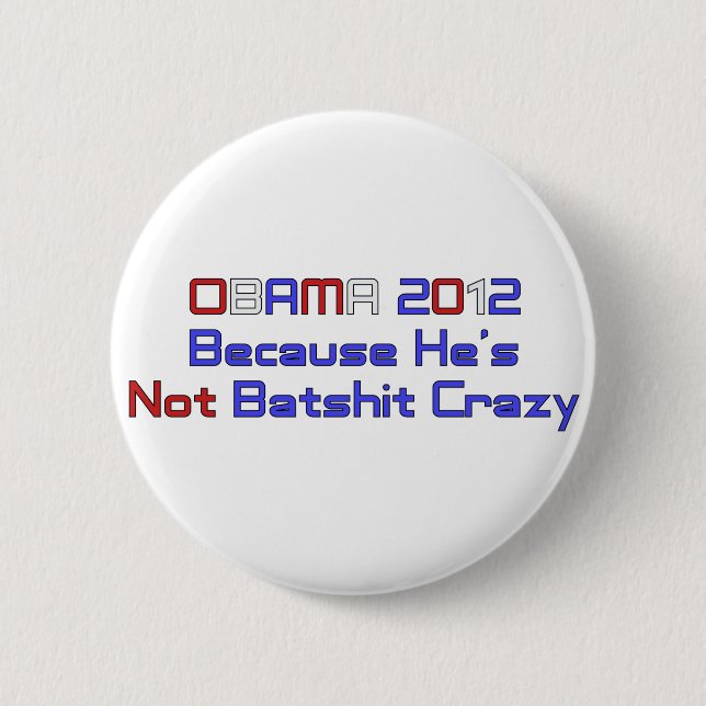 BADGE ROND 5 CM OBAMA 2012 (Devant)
