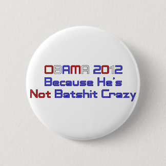 BADGE ROND 5 CM OBAMA 2012